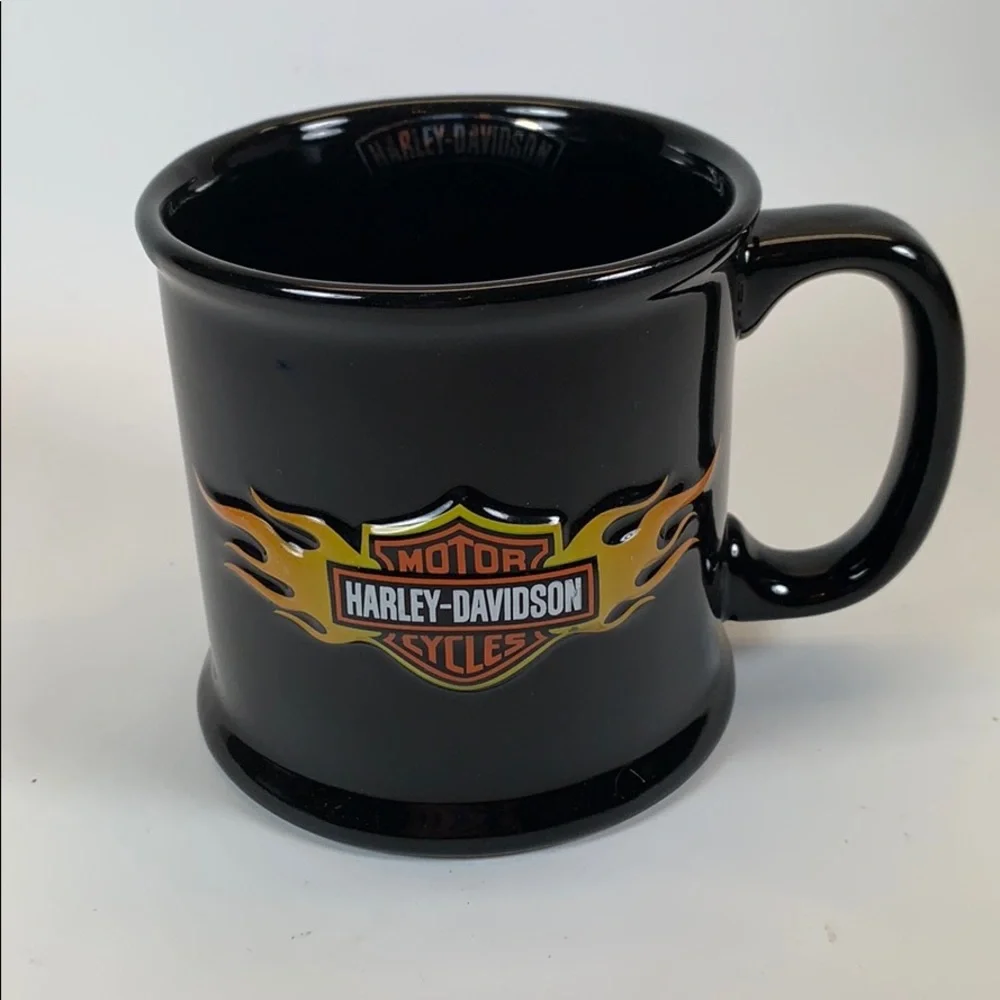 Harley Davidson Flames mug cup coffee